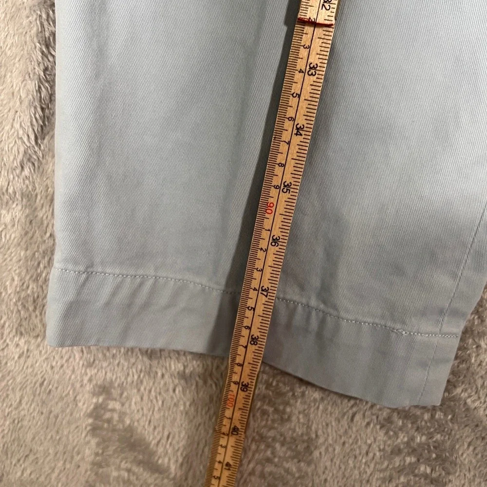 Polo Ralph Lauren Chino Pant Mens 34x39 Light Blue Classic Fit Flat Front Preppy
